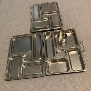 2 stainless steel bento lunchbox